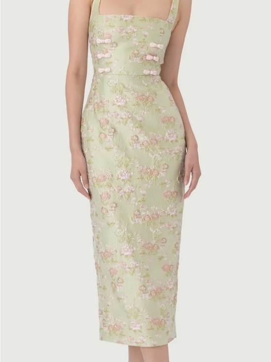sau lee Dresses & Skirts - Sau Lee Alice Brocade Midi Dress